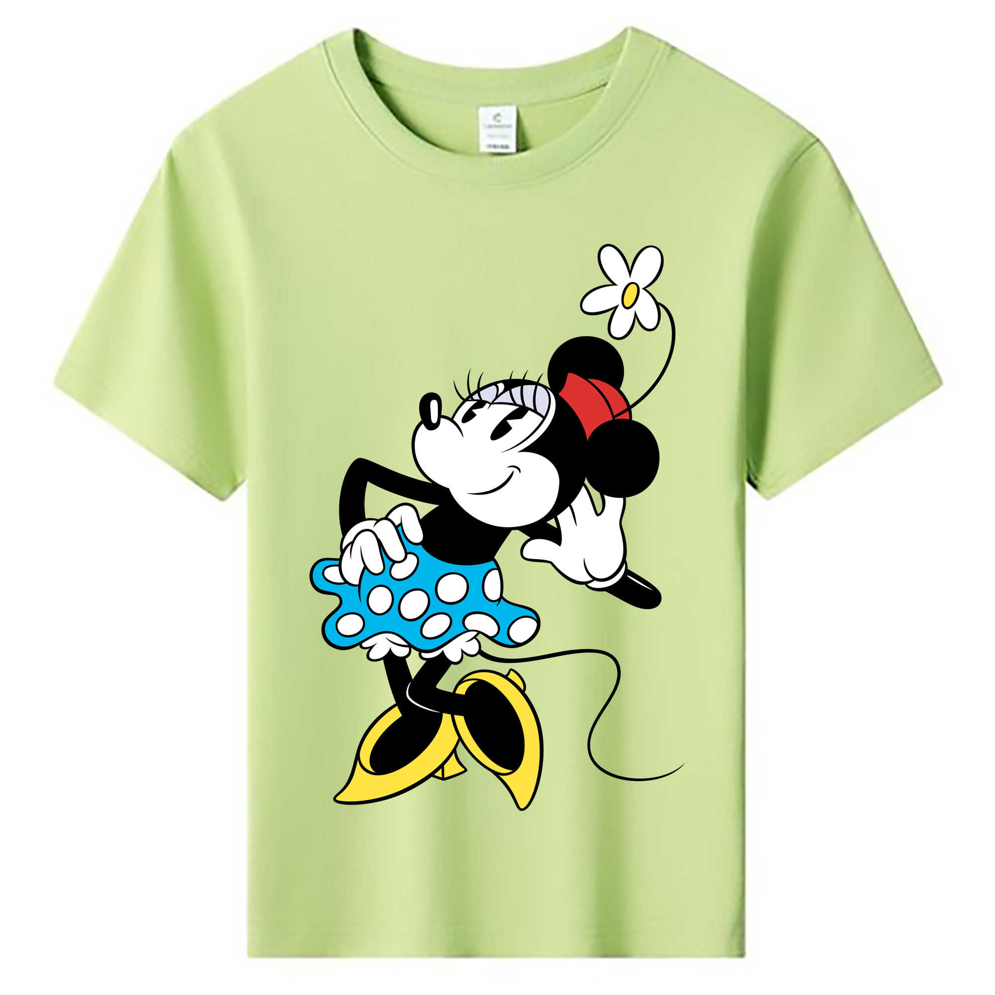 ミッキーマウス Mickey Mouse 綿100％キッズTシャツ（フロントプリント）